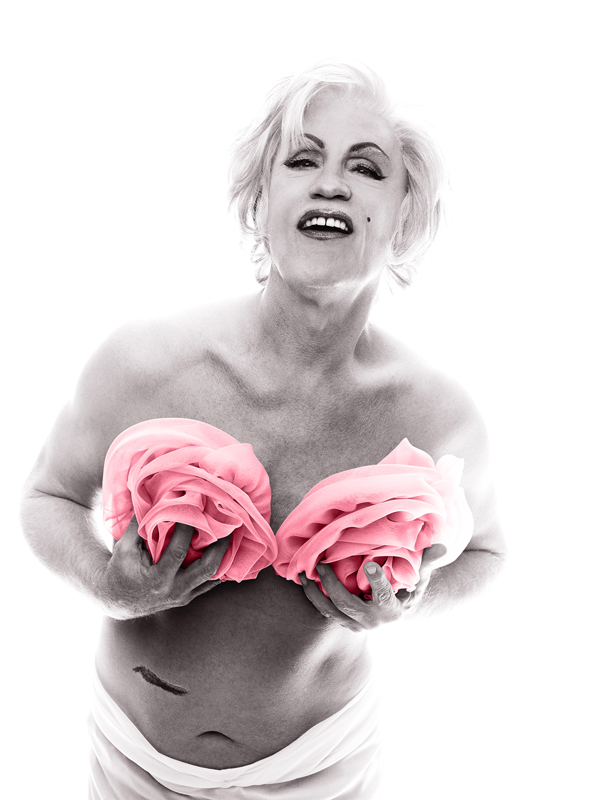оригинал: Bert Stern / Marilyn in Pink Roses (1962)