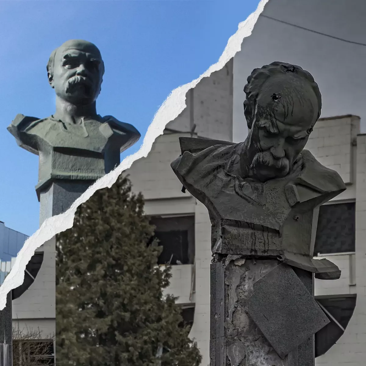 Споменик на најголемиот украински поет, Тарас Шевченко