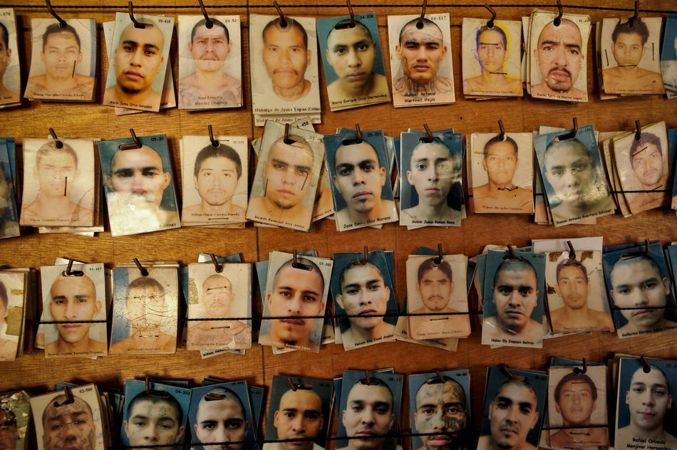 Каталог на обезбедувањето на затворот, со сите членови на Мара 18 кои моментално се наоѓаат во Изалко.