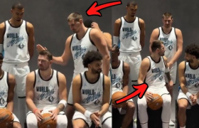 Комичен момент - Јокиќ му удри заушка на Дончиќ 