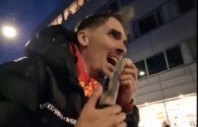 Германецот Фин во ултрас издание со македонските навивачи