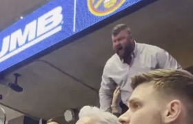 Брат му на Јокиќ пак урлаше кон противнички навивач