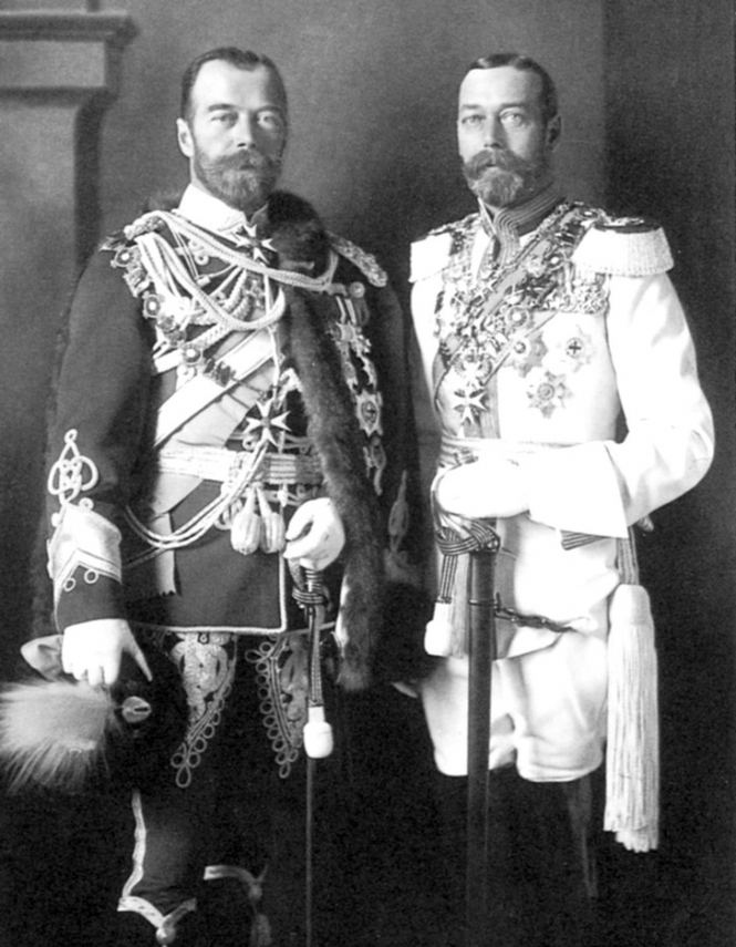 Сличноста на рускиот цар Никола Втори и англискиот Џорџ Петти