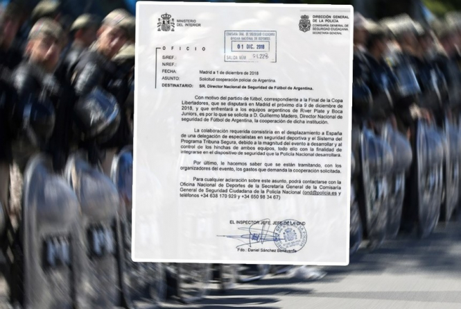 Документот кој Оле’ го прикажува потврдува дека Мадрид барал полициско засилување од Аргентина